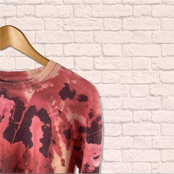 BRAND NEW! GOOD DAY BLEACHED TIE-DYE SWEATSHIRT - Picture 2 of 3